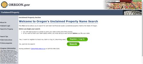state of oregon|state of oregon unclaimed property.